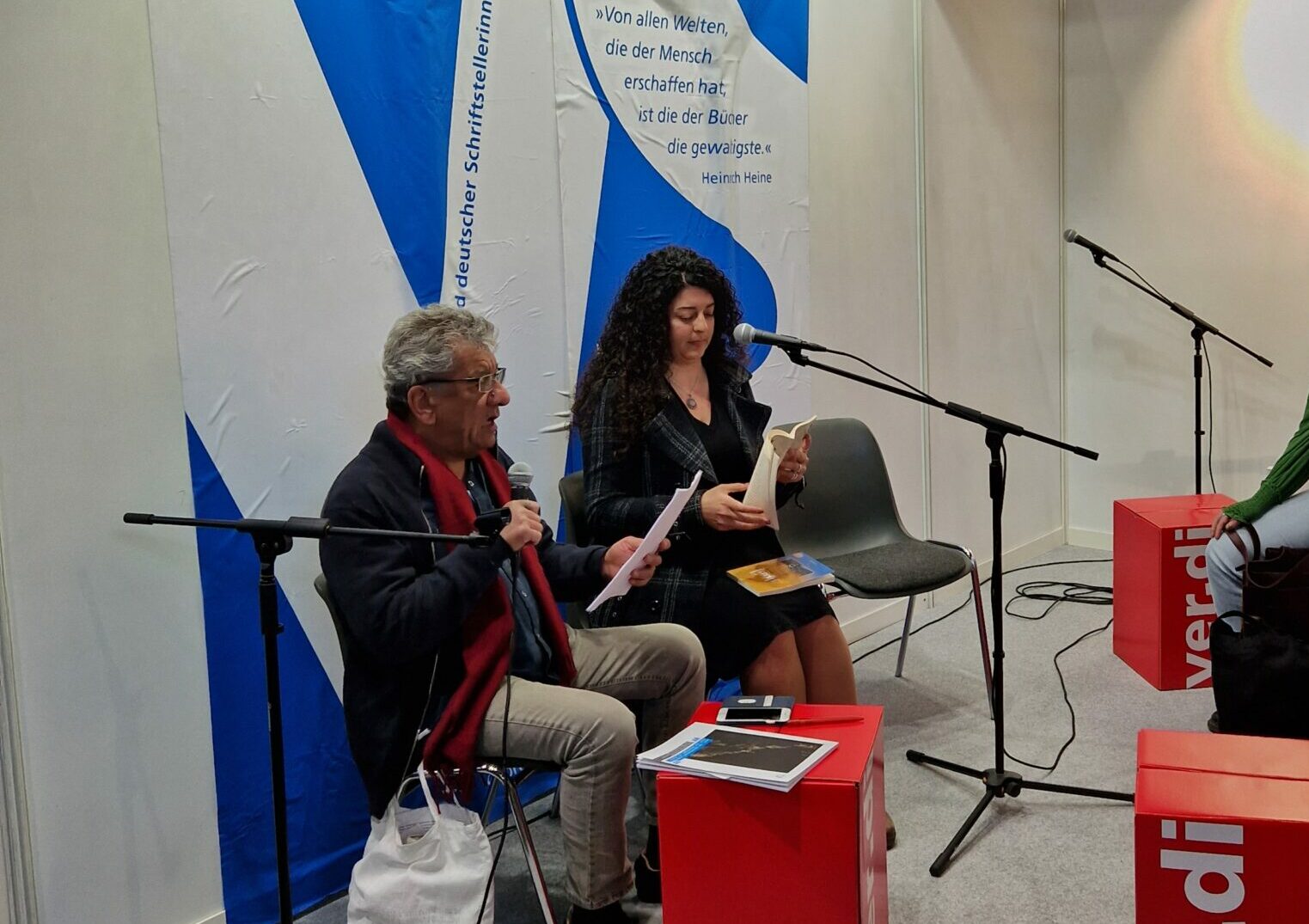 Lesung und Gespräch mit Najem Wali und Writers-in-Exile-Stipendiatin Kholoud Charaf
